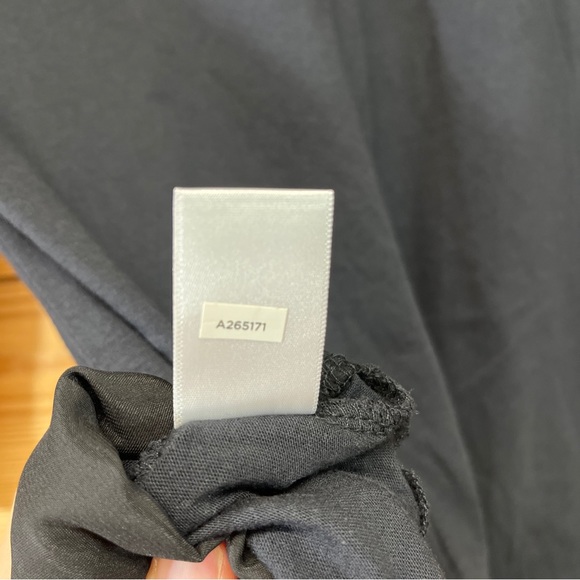 LOGO Lori Goldstein Shirt XXSP Petite Black Swing Satin Chiffon Trim Jewels - Picture 12 of 15